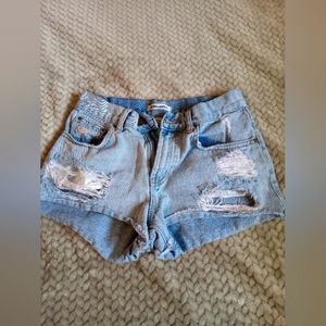 Billabong distressed jean shorts